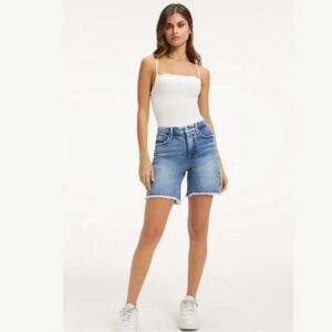 Good American 90s Icon High Waist Bermuda Shorts